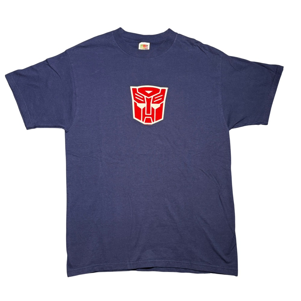 Vintage 1999 Transformers Logo T-Shirt Navy Blue‎  L